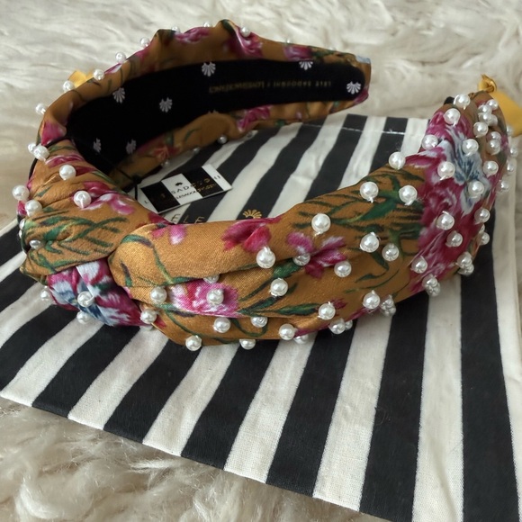 Lele Sadoughi Accessories - Lele Sadoughi x Loveshackfancy Mini Pearl Knotted Headband -NWT